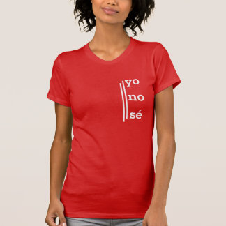 バイリンガル用スペインのTシャツ「ヨのse」 Tシャツ