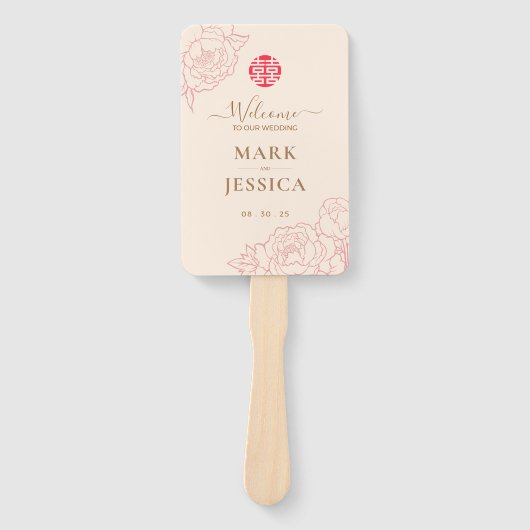 バイリンガル結婚式 プログラム&サンキューベトナム ハンドファン (正面)