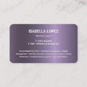 バイリンガル英語スペインの名刺 名刺 (正面)