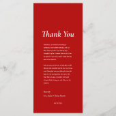 バイリンガル英語ピーニー誕生日メニュー メニュー (裏面)