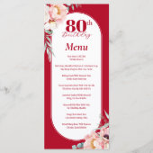 バイリンガル英語ピーニー誕生日メニュー メニュー (正面)