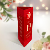 バイリンガル長寿メニュ中国のー付きテーブル番号