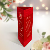 バイリンガル長寿メニュ中国のー付きテーブル番号