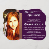 バイリンガル2面キンセアニェラフォト招待状 招待状 (正面/裏面)