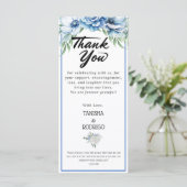 バイリンガル サンキュー メニュー ウェディング / 英語 - スペイン語 メニュー (スタンド正面)