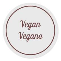 バイリンガル ライトグレー ヴィーガン（Vegano） シンプル
