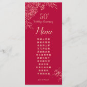 バイリンガル ラナンキュラス 結婚記念日 メニュー (裏面)