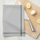 バイリンガルBlack&gray Hola-Hello, スペインの-English キッチンタオル (四つ折り)