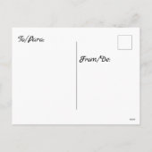 バイリンガルFeliz Navidad金ゴールド&レッドメリークリスマス シーズンポストカード (裏面)