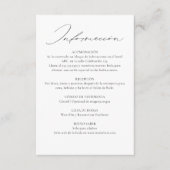 バイリンスペインのガル英語ダブル結婚サイド エンクロージャーカード (正面)