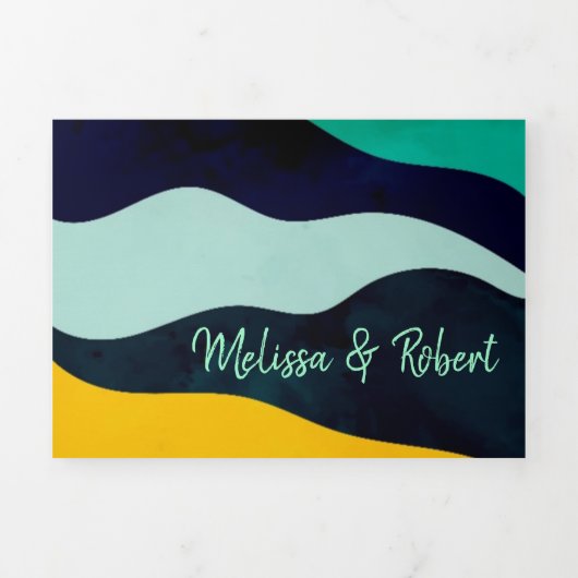 バイリン結婚ガル – Jewel All in One招待状 三つ折り招待状 (カバー)