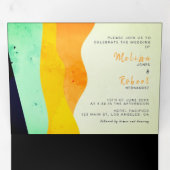 バイリン結婚ガル – Jewel All in One招待状 三つ折り招待状 (内部最初)