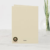 バイリースコッチドッグパーソナライズされたクリスマス カード (裏面)