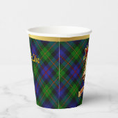 バイリーパーソナライズされたタータンチェッククリスマス 紙コップ (右)
