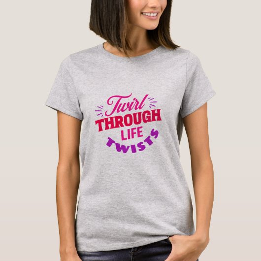 バイルスルーライフ紆余曲折バトンツイラー Tシャツ (正面)