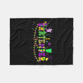 バイルテンダーマーディグラカラフルスコスチュームパレードPro フリースブランケット (正面(横))
