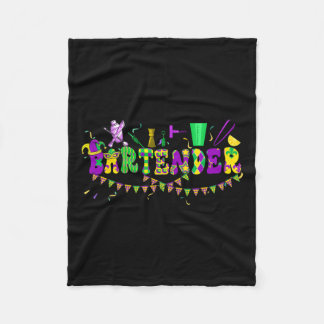 バイルテンダーマーディグラカラフルスコスチュームパレードPro フリースブランケット