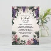 バイルーラルファームウッドシードアイビーヴィンヤードブライダルシャワー 招待状 (スタンド正面)