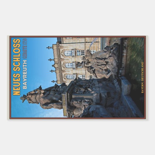 バイロイスノイスシュロス 長方形シール (正面)