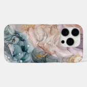 バイロウィースワーズマウブブルー金ゴールドiPhoneケース Case-Mate iPhoneケース (裏面 (横))