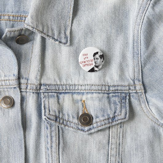 バイロンとローマ字化された苦しみボタン 缶バッジ (インサイチュ)