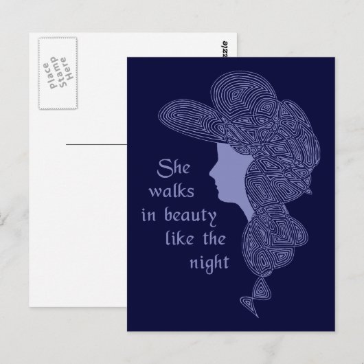 バイロンの婦人 ポストカード (正面/裏面)