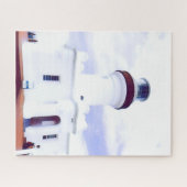 バイロンベイオーストラリアのライトハウス挑戦的 ジグソーパズル (横)