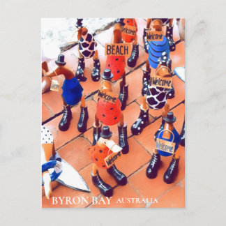 バイロンベイ予測できなタウンNSWオーストラリア ポストカード