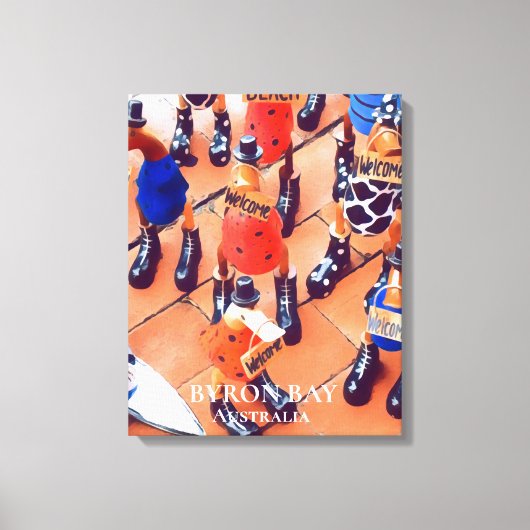 バイロン予測できなベイオーストラリア旅行プリント キャンバスプリント (正面)