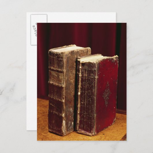 バイロン卿とアウグスタ・リー卿に属する聖書 ポストカード (正面/裏面)