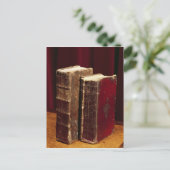 バイロン卿とアウグスタ・リー卿に属する聖書 ポストカード (スタンド正面)