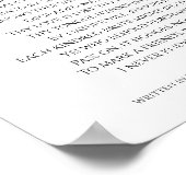 バイロン卿の犬への墓誌 ポスター (角)