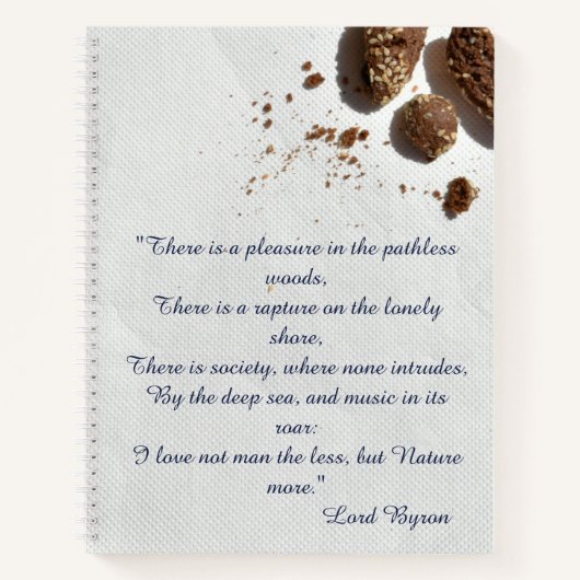 バイロン卿ラブレター感動的 ノートブック (正面)