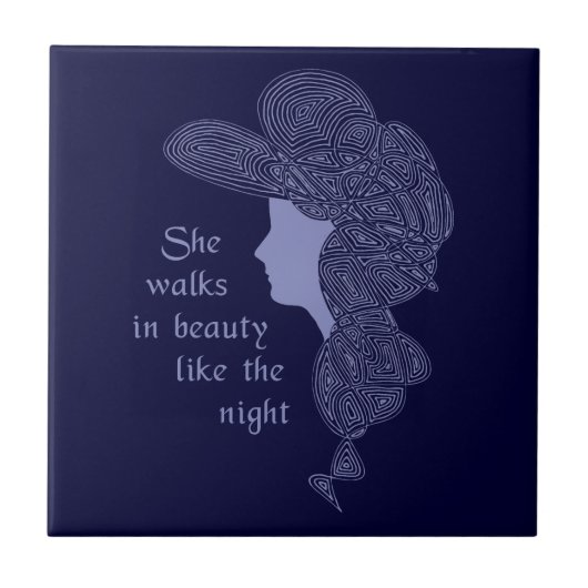 バイロン卿 タイル (正面)