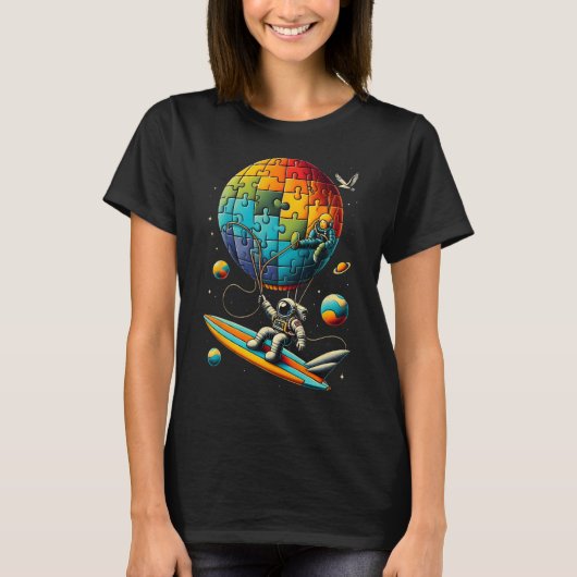 バイロン宇宙飛行士の自閉症意識宇宙自閉症 Tシャツ (正面)