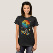 バイロン宇宙飛行士の自閉症意識宇宙自閉症 Tシャツ (正面フル)