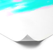 バイロン湾オーストラリアのヒップスターパームヴィンテージ旅行 ポスター (角)