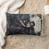 バイロン「彼女は美しいで歩く」ビクトリアンアートピロー ランバークッション (ブランケット)