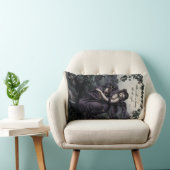 バイロン「彼女は美しいで歩く」ビクトリアンアートピロー ランバークッション (椅子)