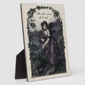 バイロン「彼女は美しいで歩く」詩8x10アートプラーク フォトプラーク (側面)