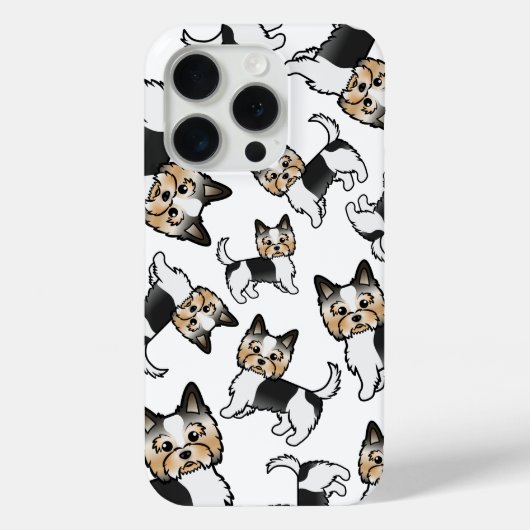 バイワーテリアかわいい漫画の犬のパターン Case-Mate iPhoneケース (裏面)