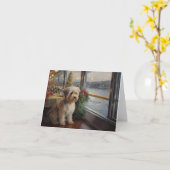 バイワーテリアのクリスマスクルーズ：ポーソムホリデー カード (黄色い花)