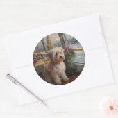 バイワーテリアのクリスマスクルーズ：ポーソムホリデー ラウンドシール (封筒)