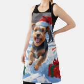 バイワーテリアクリスマスフェスティバルスノーシーン エプロン (インサイチュ)