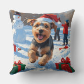 バイワーテリアクリスマスフェスティバルスノーシーン クッション (裏面)