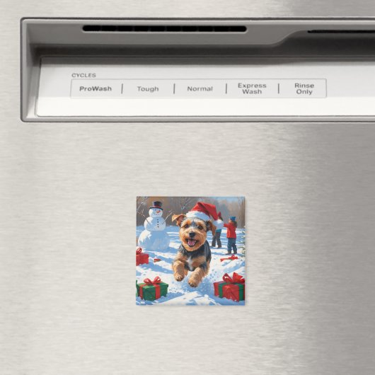 バイワーテリアクリスマスフェスティバルスノーシーン マグネット (インサイチュ (食洗機))