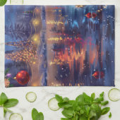 バイワーテリアクリスマスフェスティバル航海 キッチンタオル (折り畳み)