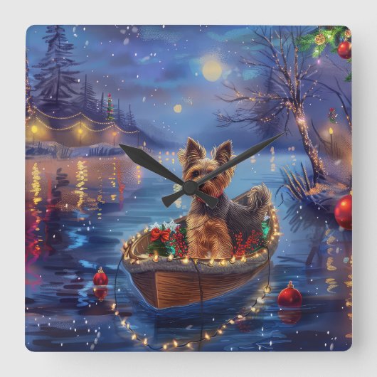 バイワーテリアクリスマスフェスティバル航海 スクエア壁時計 (正面)