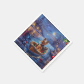 バイワーテリアクリスマスフェスティバル航海 スタンダードカクテルナプキン (角)