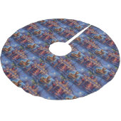 バイワーテリアクリスマスフェスティバル航海 ブラッシュドポリエステルツリースカート (アングル)